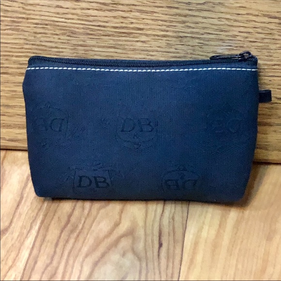 DOONEY & BOURKE | VINTAGE DB BLUE EAST WEST SIGNATURE COIN CARD PURSE SMALL - Picture 7 of 16
